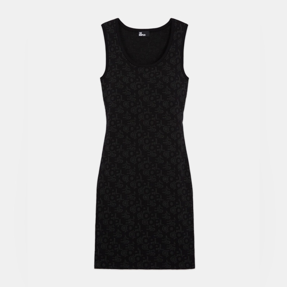 THE KOOPLES 
Robe jacquard logo all over black dark grey